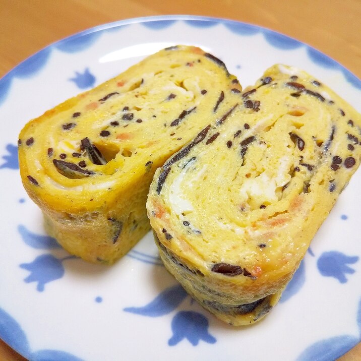 お弁当におすすめ！ひじきと干しえびの卵焼き